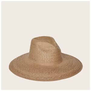 Veronica Beard Freya Women's Mahogany Taupe Redwood Hat Sz S/M